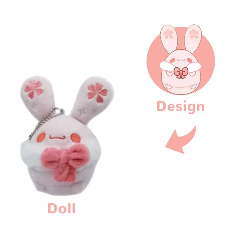 Custom Plush Keychain Bunny